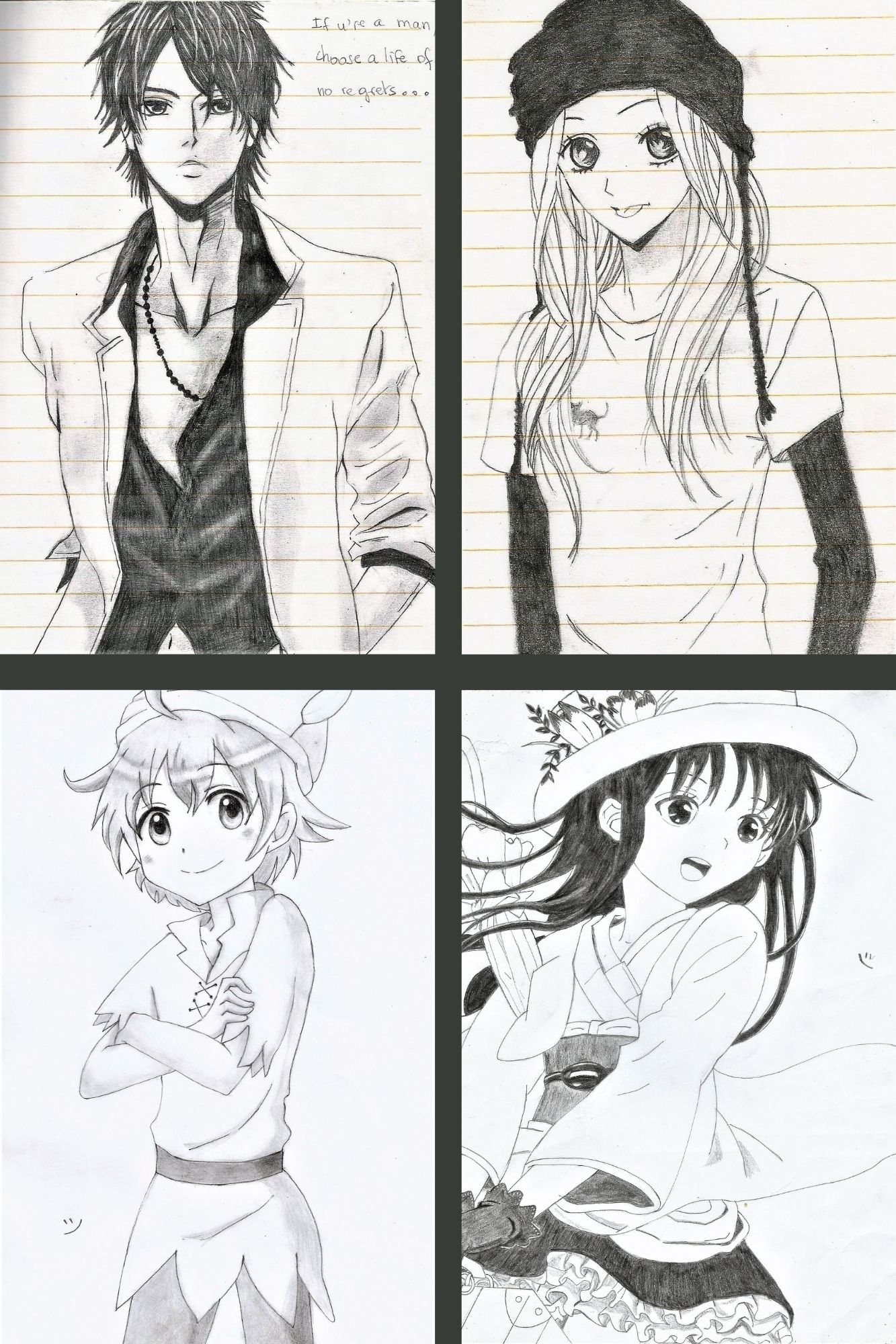 manga boy, manga girl,Peter Pan manga version, manga girl 